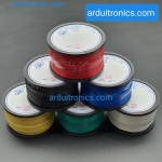 [ชุด 6 สี] สายไฟแกนแข็งเส้นเดี่ยว 22AWG UL1007 (0.3 sqmm.) ความยาว 100 ฟุต (33 เมตร) Black Blue Green Yellow Red White สีละม้วน