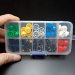 B3F-4055 Key Touch Switch (12x12x7.3mm) with A24 Button Cap (มาพร้อมกล่องพลาสติกใส)