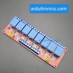 5V 8 Channel Relay High/Low Level Trigger Relay Module (Red PCB)