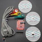 Electrocardiogram (ECG) Heart Rate Monitor Kit AD8232 (ยังไม่บัคกรี) - Round Electrode Pads