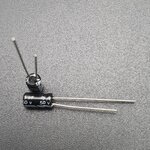 ตัวเก็บประจุ ตัวเก็บประจุแบบมีขั้ว Capacitor 1uF 50V Size 4x7mm (1 ตัว)
