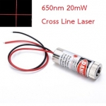 Adjustable Laser Tube 650nm 20mW - CrossLine Laser (แสงตกบนฉากเป็นเส้นกากบาทปรับความหนาเส้นได้)