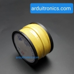 สายไฟแกนแข็งเส้นเดี่ยว 22AWG UL1007 (0.3 sqmm.) ความยาว 100 ฟุต (33 เมตร) Yellow
