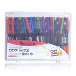 ปากกาลูกลื่น Quantum 007 Hitz หมึกน้ำเงิน (คละสี)