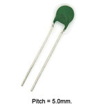 NTC Power Thermistor 100Ω ±20% Dia 10mm Disc Type,Y Kink Lead Pitch 5mm for Inrush Current Limiter