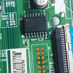 IC MEMORY LG : รุ่น 32LH20R-TA-ATMMVJT ตำแหน่ง IC802 [MX25L6405] 16pin (แก้อาการติดไฟแดงค้าง)