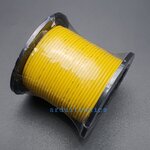 สายไฟอ่อนเส้นเดี่ยว 18AWG UL1007 ความยาว 100 ฟุต (30 เมตร) สีเหลือง