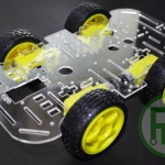 4WD 1-Layer Smart Car Chassis with Speed Encoder for Arduino