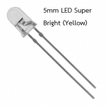 LED Super Bright (Yellow) - 5mm Long Pins
