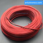 สายไฟคู่แดงดำ 2X0.75mm ยาว 1เมตร 300V