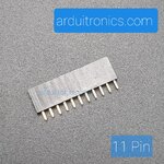 [Black] 1X11 Pin Single Row Female Header 2.54mm Pitch Straight Pin Square (จำนวน 1 ชิ้น)