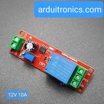 รีเลย์ หน่วงเวลา เปิด 12V Time Delay Relay Module 1-10s Fixed DC 12V NE555