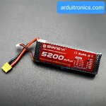 Rechargeable Lithium Battery 5200mAh 2S 7.4V 35C (หัวสายไฟแบบ XT60)