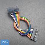 2.54mm Female - Female DuPont Jumper Wire 10Pin 20cm