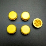 สีเหลือง B3F Tactile Switch Cap Round Button Cap 12x12x7.3mm แพค 5 ตัว