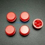 สีแดง B3F Tactile Switch Cap Round Button Cap 12x12x7.3mm แพค 5 ตัว