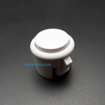Arcade Button White (สีขาว แบบฐานสูง) ปุ่มกดตู้เกม สวิตช์ปุ่มกดติดปล่อยดับ สีขาว