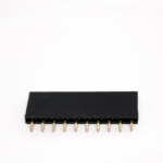 [Black] 1X10 Pin Single Row Female Header 2.54mm Pitch Straight Pin Square (จำนวน 1 ชิ้น)
