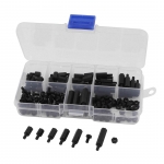 M3 Nylon Hex Spacers / Screw / Nut Stand-off (Black - 180 pcs) ชุดน๊อต หกเหลี่ยม
