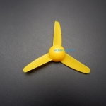 ใบพัด ขนาด 80mm สำหรับมอเตอร์ขนาดเล็ก (สีเหลือง)