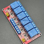 6 Channel Relay Module High/Low Level Trigger (5V) - Red PCB