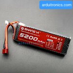 Rechargeable Lithium Battery 5200mAh 2S 7.4V 35C (หัวสายไฟแบบ T-Plug)