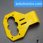 Arduino Mounting Bracket for Ultrasonic Module (HC-SR04) - Yellow