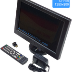 จอ LCD 12นิ้ว 1280x800 (แถม remote control / power adapter / HDMI adapter) สำหรับ Raspberry Pi / Nvidia พร้อมฐานตั้ง