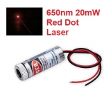 Adjustable Laser Tube 650nm 20mW - Dot Laser (แสงตกบนฉากเป็นจุดปรับความหนาได้)