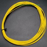 สายไฟอ่อนใส้เต็ม 26AWG UL1007 ความยาว 10 เมตร (สีเหลือง)