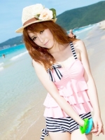 ***พร้อมส่ง***บิกินี่ชุดว่ายน้ำทูพีซ two-piece สวยเหมือนแบบค่ะ