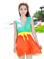 ***พร้อมส่ง***บิกินี่ชุดว่ายน้ำวันพีซ one-piece สวยเหมือนแบบค่ะ