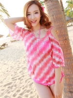 ***พร้อมส่ง***บิกินี่ชุดว่ายน้ำ set 3 ชิ้น (three pieces) สวยเหมือนแบบค่ะ