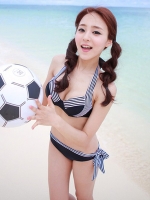 ***พร้อมส่ง***บิกินี่ชุดว่ายน้ำทูพีซ two-piece สวยเหมือนแบบค่ะ