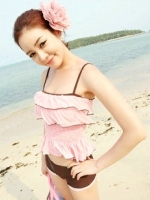 ***พร้อมส่ง***บิกินี่ชุดว่ายน้ำทูพีซ two-piece สวยเหมือนแบบค่ะ