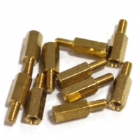 Pillar Nut M3 สูง 10mm + หัว 6mm (10 ตัว) - Male - Female