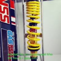(Click,Mio,scoopy i) โช้คอัพหลังเดี่ยว YSS รุ่น DTG Plus สำหรับ Honda Click ,Mio,Scoopy i สี เหลือง-ทอง