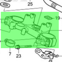 (CRF 300 L) ชุดแผงคอบน Honda CRF 300 L แท้