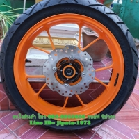 (CBR 150 i) ชุดวงล้อแม็กหลัง สีส้ม พร้อมยาง Hond CBR 150 i ปี 2019 แท้ (สินค้าตำหนิ ไม่มีดุมสเตอร์)