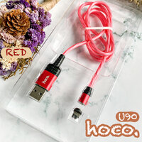 สายชาร์จ Hoco U90 iPhone สีแดง