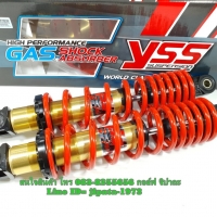 (PCX) โช้คอัพหลังคู่ YSS รุ่น DTG Plus สำหรับ Honda PCX ,Nouvo Elegance สี แดง/ทอง
