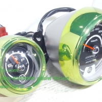 (Yamaha) เรือนไมล์(คู่เกจ์วัดน้ำมัน) Yamaha Fino 125 i แท้ (สีโครเมี่ยมเขียว/เทา)CR Green/1