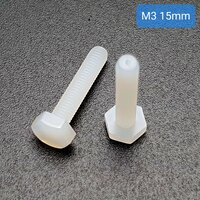 Nylon Screw M3 Size 15mm จำนวน 1 ชิ้น