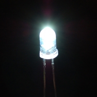 White LED 5mm 10 หลอด