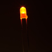 Orange-Yellow LED 5mm ชุด 10 หลอด