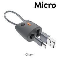 สายชาร์จ kikibelief KX2 Micro สีเทา