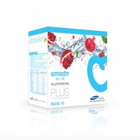 Amado ka-ne Glutathione plus อมาโด้ กาเน่ เม็ดฟู่ กลูต้า ฟู่แล้วขาว 1 กล่อง ส่งฟรีEMS