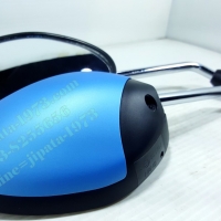 กระจกส่องหลัง Yamaha Fino Fi สีฟ้าเข้ม ด้านซ้าย แท้