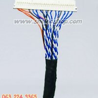 สายแพ LVDS 30 Pins 2ch 8bit สำหรับจอ17และ19นิ้ว ไฟซ้าย ยาว 25 cm