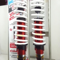 โช้คอัพหลังคู่ YSS รุ่น Pro X สำหรับ Honda Wave 110 i,CZ i สีแดงชุบ/ขาว